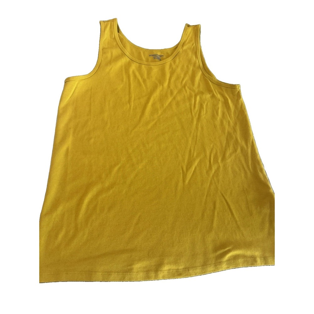 Amazon Essentials XXL Mustard Yellow Tank Top Cotton Modal Plus Size 2X
